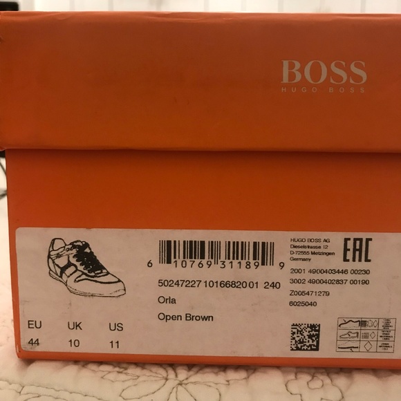 NEW HUGO BOSS Boss Orange Orla Sneakers Sz US11 - Picture 8 of 8